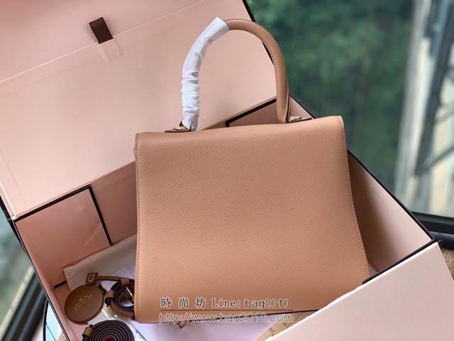 DELVAUX女包 春夏新款 Brillant系列手袋 德爾沃女手提包 女手腕包 Dv0028 奶茶色 Delvaux單肩包  fcs1336